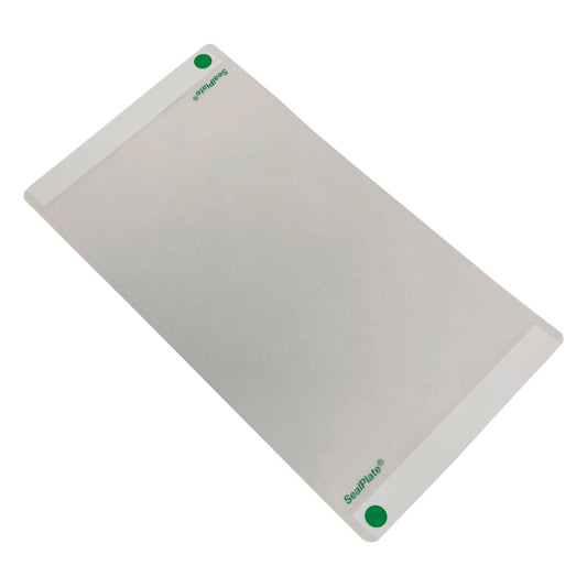 ELISA seal plate film SealPlate ColorTab with green tabs, 100 sheets, SP-IDG-100, 1 box (100 sheets)