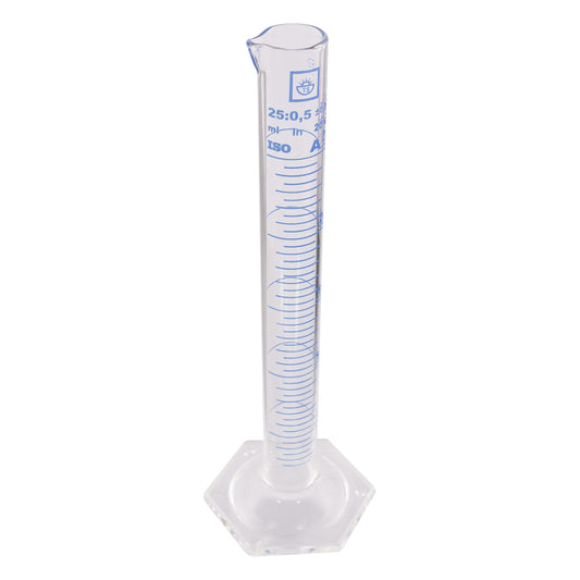 메스 실린더(파란 눈금) 25mL TSCY-25 1개