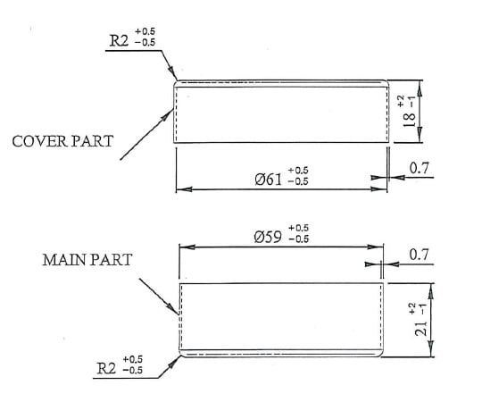 Stainless steel dish 1223 1 piece