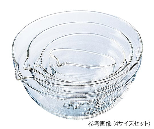 HARIO One-mouth Bowl Set, 4 Size Set, KB-2518, 1 Set
