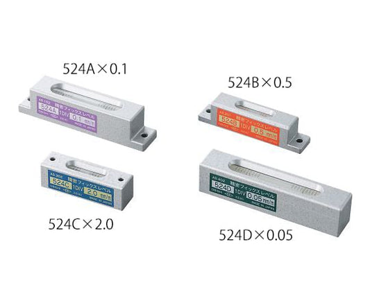 Level gauge (precision fixed level) Sensitivity 0.05mm/m 524A 1 piece