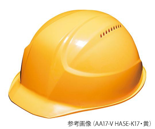 Lightweight helmet Keishin AA17-V type yellow AA17-V HA5E-K17 1 piece