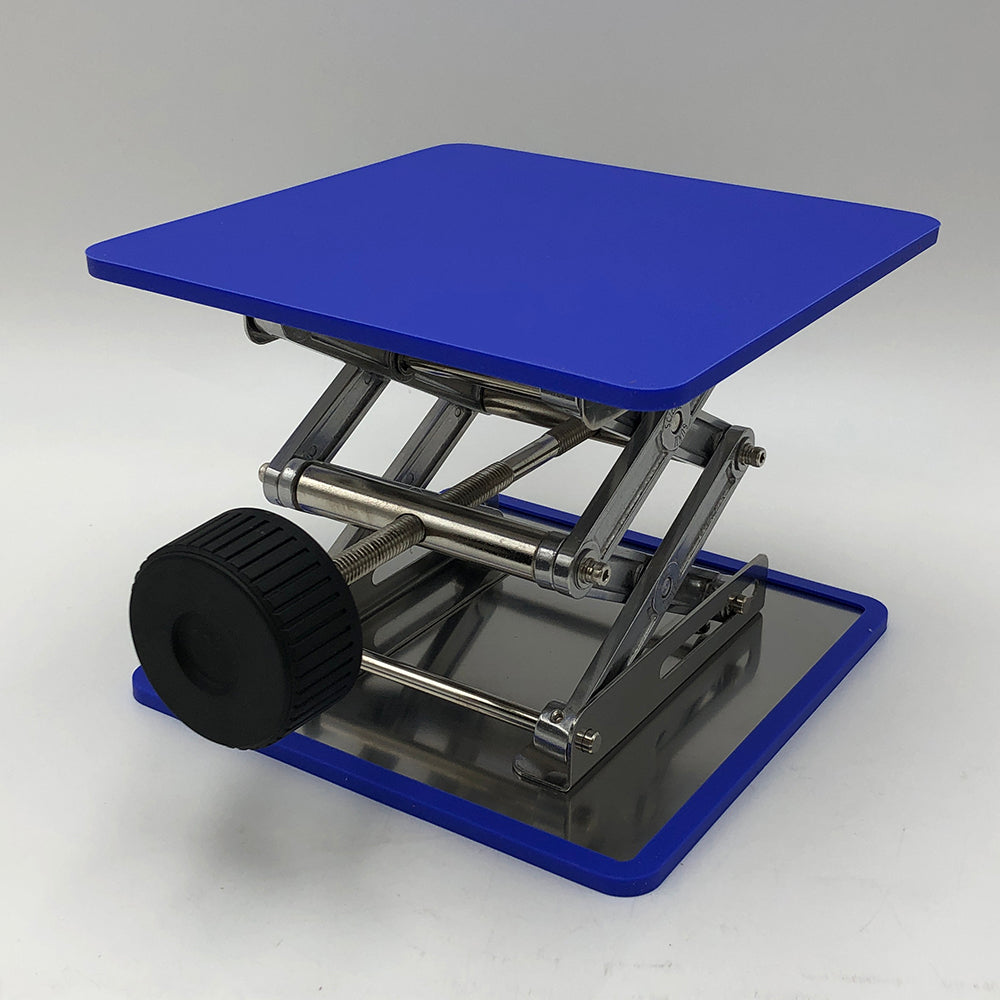 シリコンマット付きラボジャッキ　天板200×200mm 1個