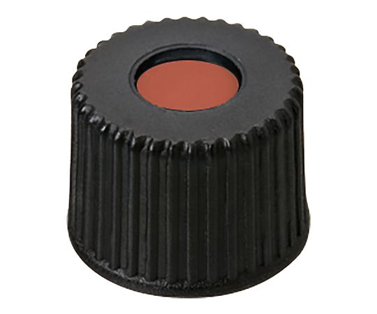 オートサンプラー用バイアル用　黒キャップ+セプタム（TFE/ゴム）　100個入　6266866 1袋(100個入)