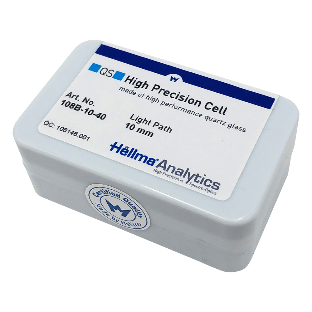 Helma(R) Quartz Cell, Semi-Micro Black, 108B-10-40, 1 pc