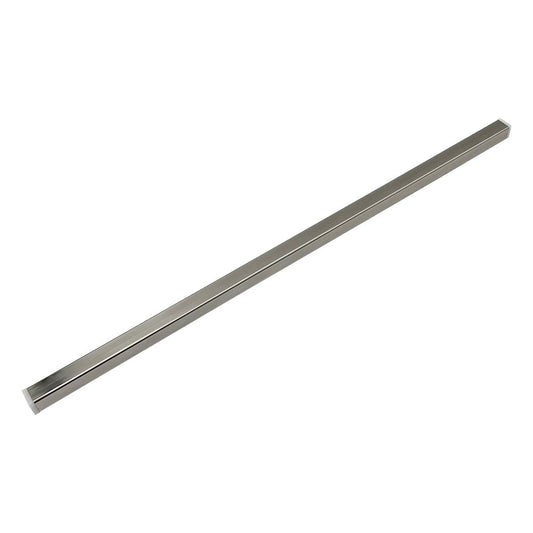 Assembly rod for unit stand (square) Stainless steel pipe with pipe cap 13 x 13 mm C400 1 piece