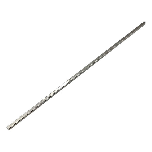 Assembly rod for unit stand (square) Stainless steel pipe with pipe cap 13 x 13 mm C800 1 piece