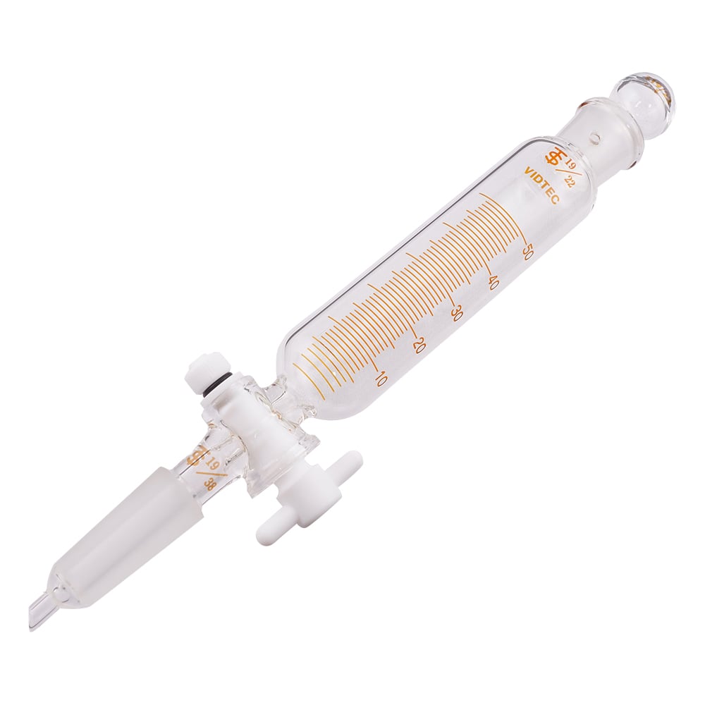 滴下ロート（PTFEコック付・目盛付）50mL　普通摺合　2153-01-1 1個