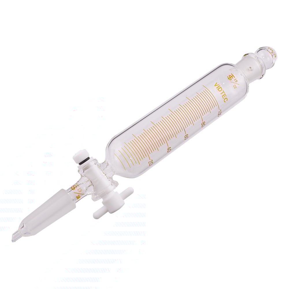 적하 로트(PTFE 콕 첨부·눈금 첨부) 100mL 보통 슬라이딩 2153-02-1 1개