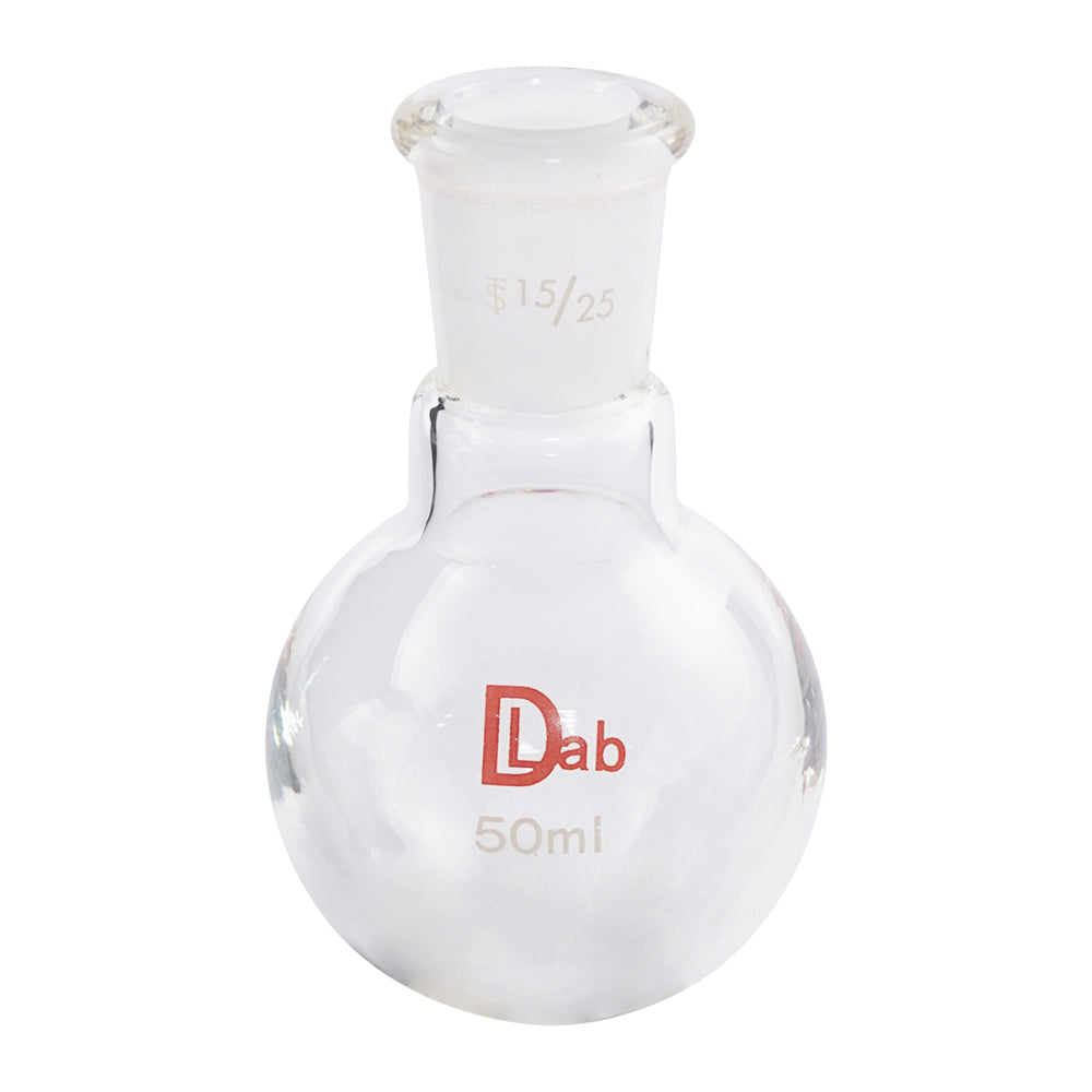 Common ground round bottom flask (borosilicate glass-1) 50mL 15/25 1pc