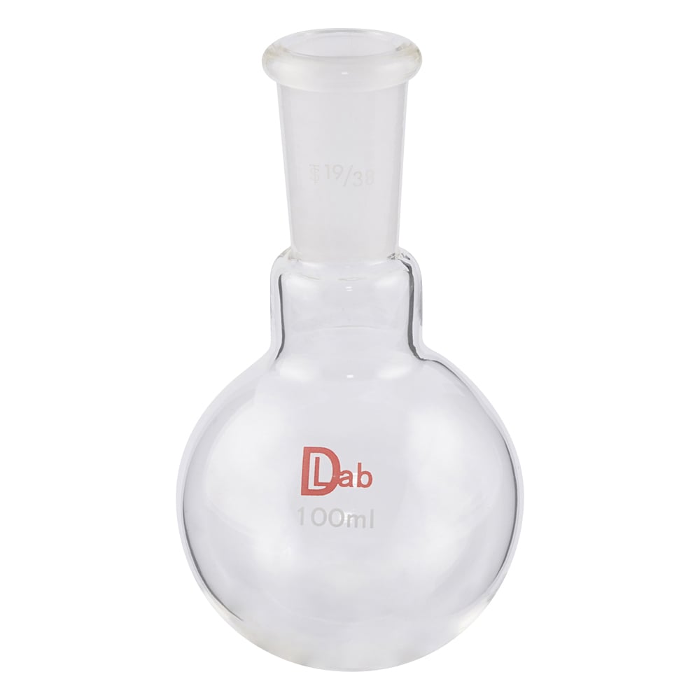 Common ground round bottom flask (borosilicate glass-1) 100mL 19/38 1pc