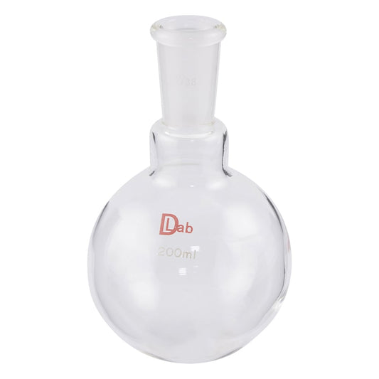 Common ground round bottom flask (borosilicate glass-1) 200mL 19/38 1pc