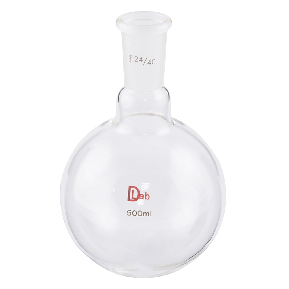 Common ground round bottom flask (borosilicate glass-1) 500mL 24/40 1pc
