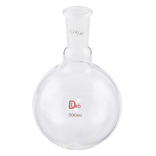 Common ground round bottom flask (borosilicate glass-1) 500mL 24/40 1pc