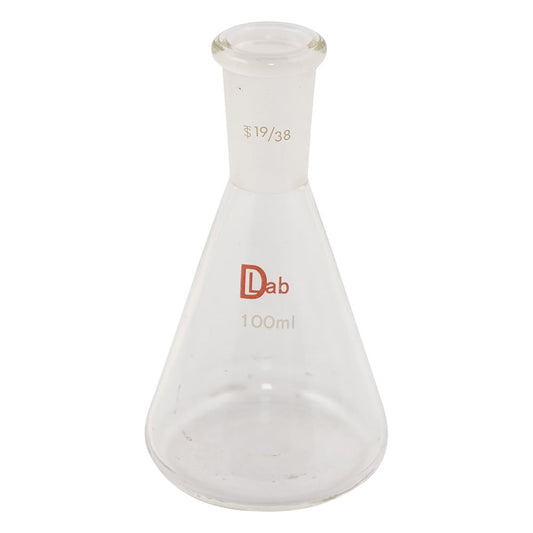 共通摺合三角フラスコ（硼珪酸ガラス-1）　100mL　19/38 1個