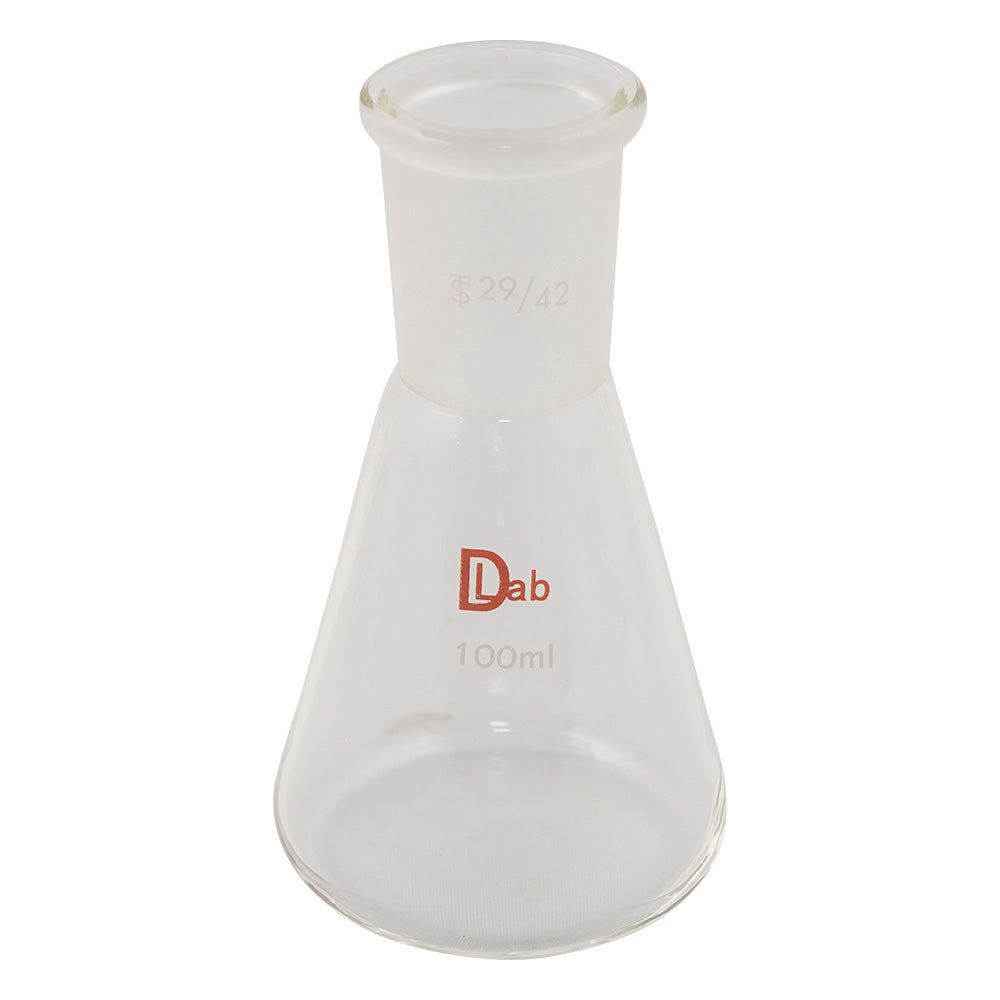 Common ground Erlenmeyer flask (borosilicate glass-1) 100mL 29/42 1pc