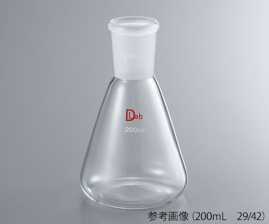 Common ground Erlenmeyer flask (borosilicate glass-1) 100mL 24/40 1pc