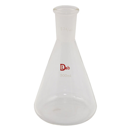 Common ground Erlenmeyer flask (borosilicate glass-1) 300mL 24/40 1pc
