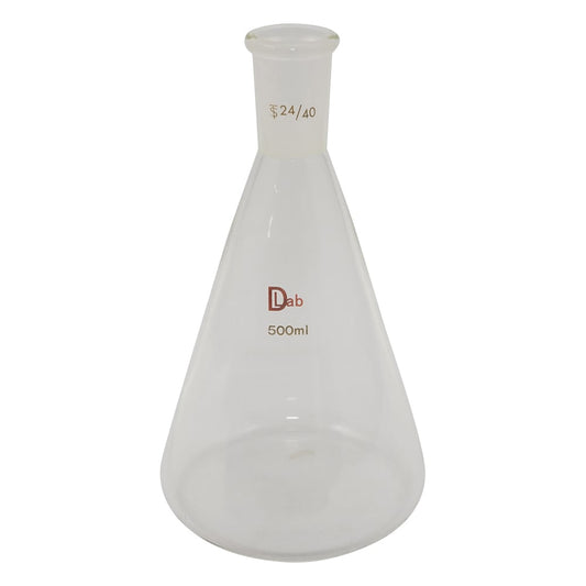 Common ground Erlenmeyer flask (borosilicate glass-1) 500mL 24/40 1pc