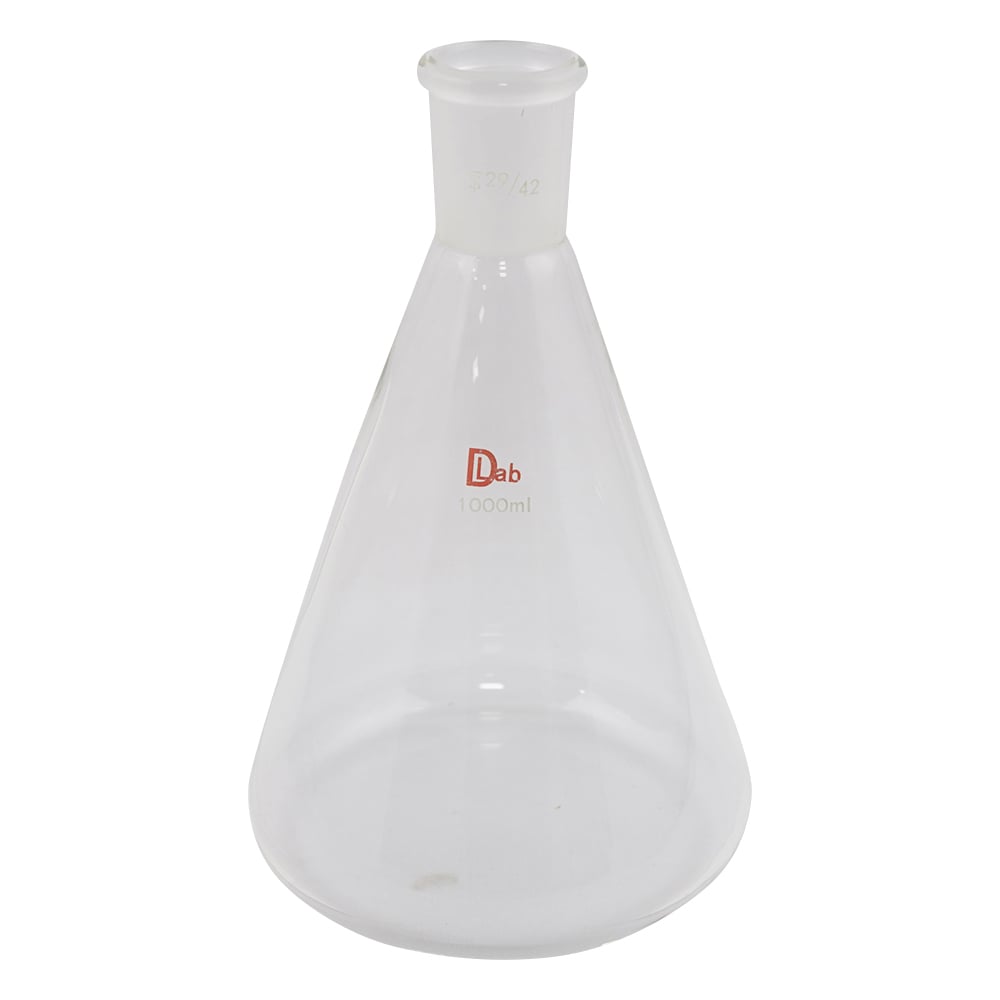 Common ground Erlenmeyer flask (borosilicate glass-1) 1000mL 29/42 1pc