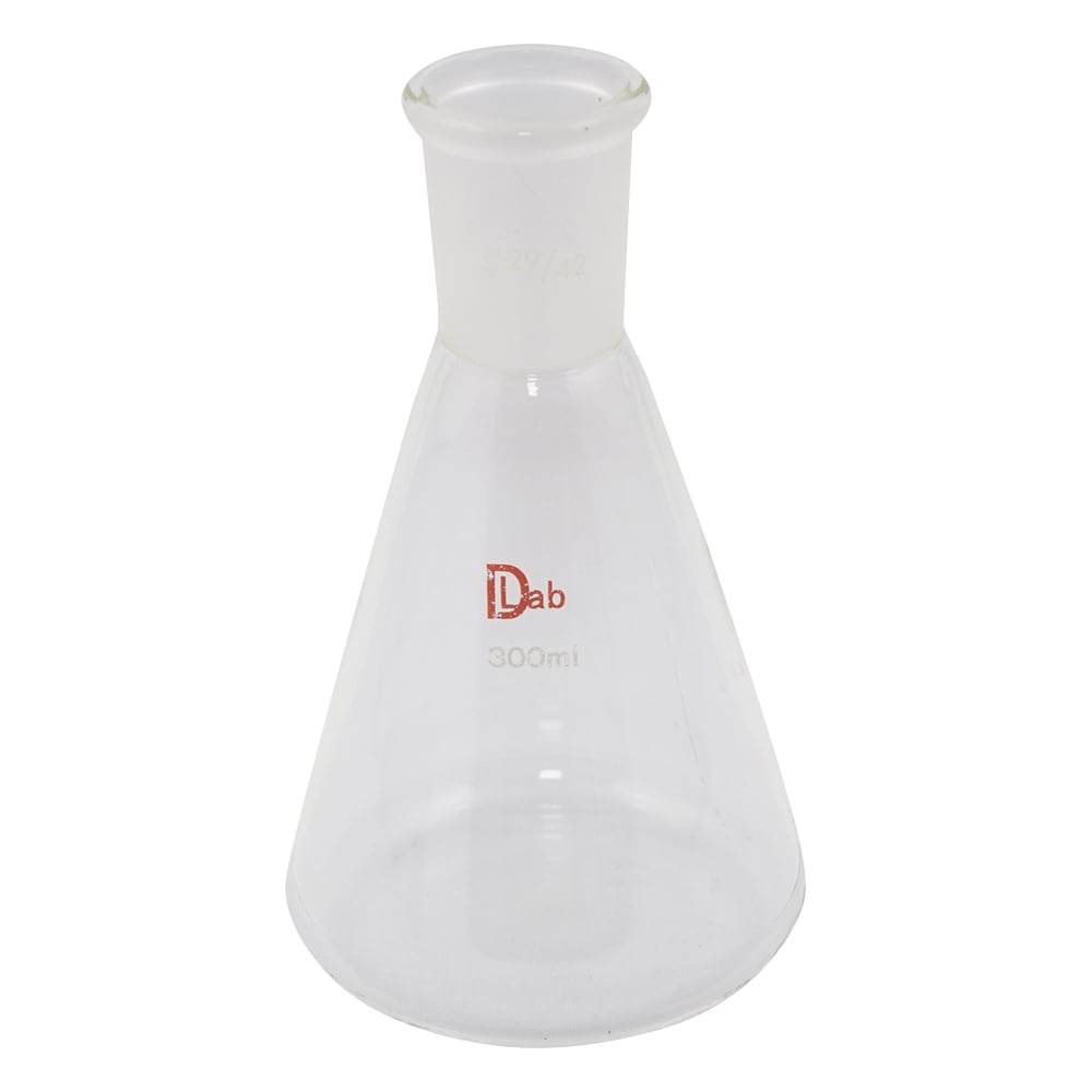 Common ground Erlenmeyer flask (borosilicate glass-1) 300mL 29/42 1pc