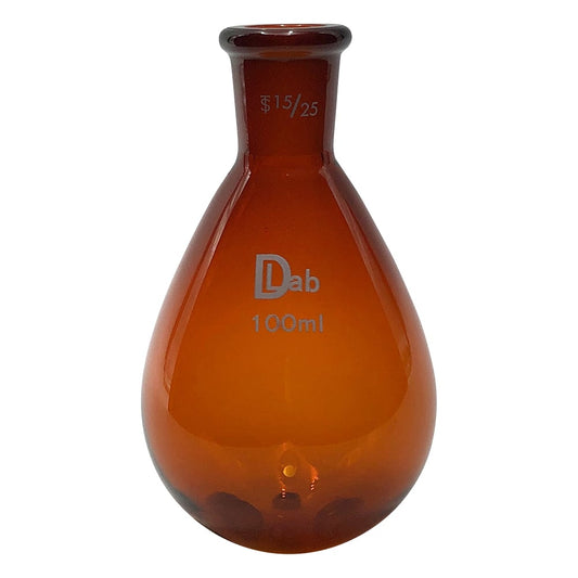 Common ground eggplant flask (brown) 100mL 15/25 1pc