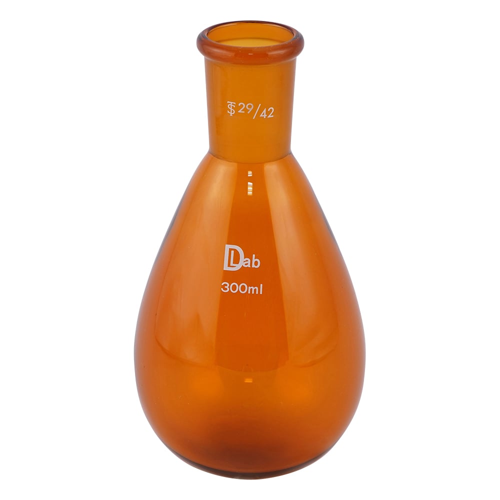 Common ground eggplant flask (brown) 300mL 29/42 1pc