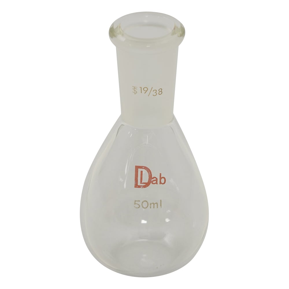 Common ground flat bottom flask (borosilicate glass-1) 50mL 19/38 1pc