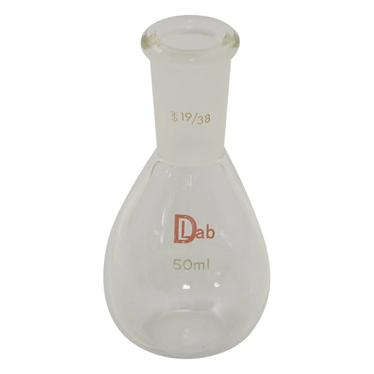Common ground flat bottom flask (borosilicate glass-1) 50mL 19/38 1pc