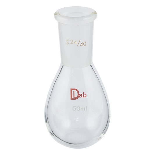 Common ground flat bottom flask (borosilicate glass-1) 50mL 24/40 1pc