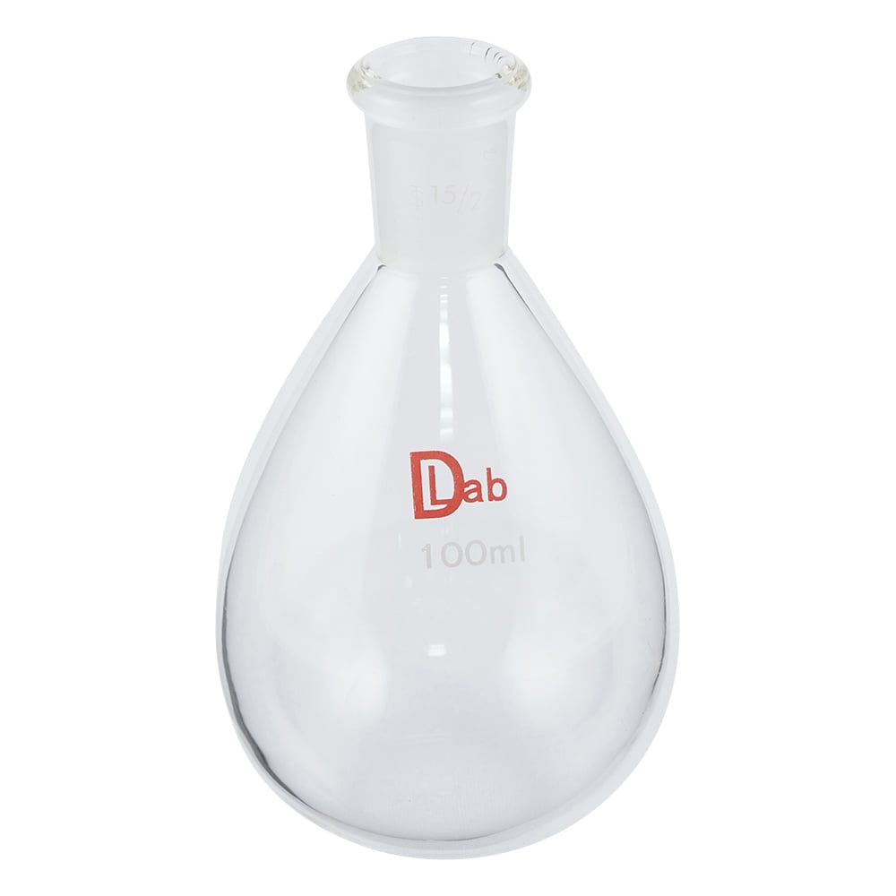 Common ground flat bottom flask (borosilicate glass-1) 100mL 15/25 1pc