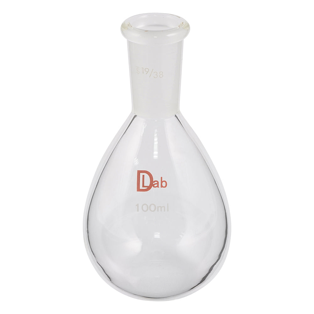 공통 슬라이딩 평저지 가지 플라스크(붕규산 유리-1) 100mL 19/38 1개