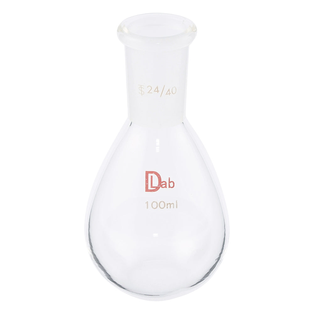 공통 슬라이딩 평저지 가지 플라스크(붕규산 유리-1) 100mL 24/40 1개