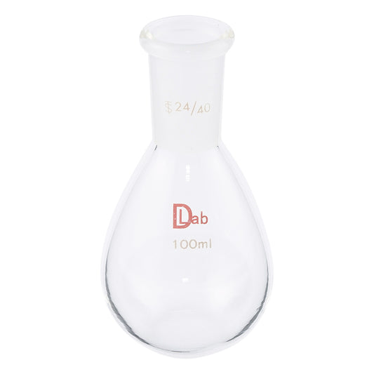 Common ground flat bottom flask (borosilicate glass-1) 100mL 24/40 1pc