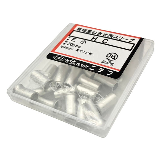 Bare crimp sleeve (ring sleeve) for copper wire, small, 20 pieces, HC E, 1 pack (20 pieces)