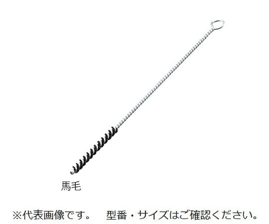 Twisted brush, horsehair, Φ10×200mm, NU-10-200, 1 piece