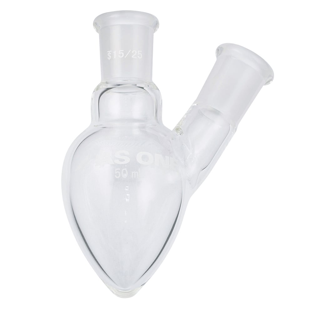 二口梨型フラスコ　50mL　FP2-50-1525 1個