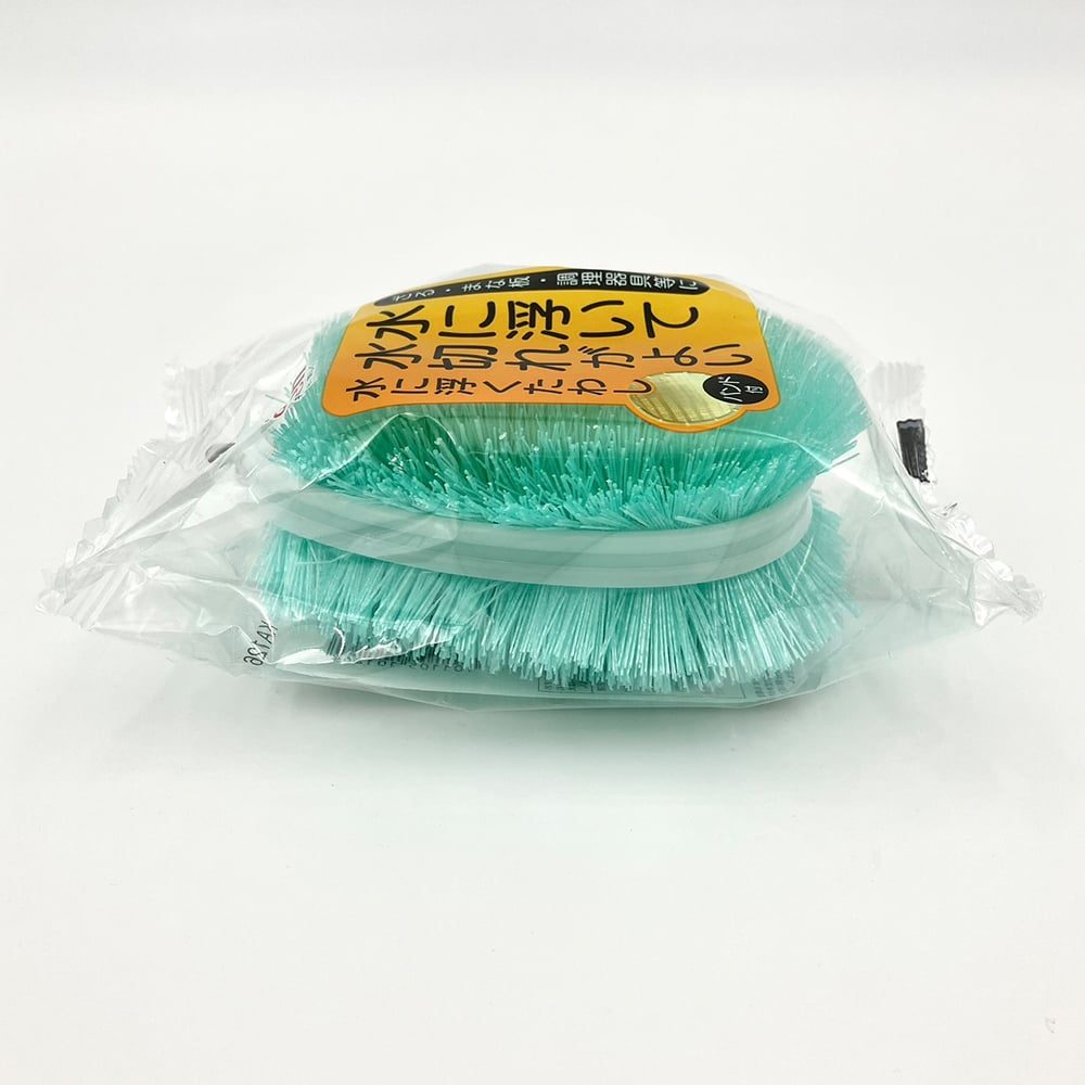 一般ブラシ　水に浮くたわし　グリーン　KA126 1個