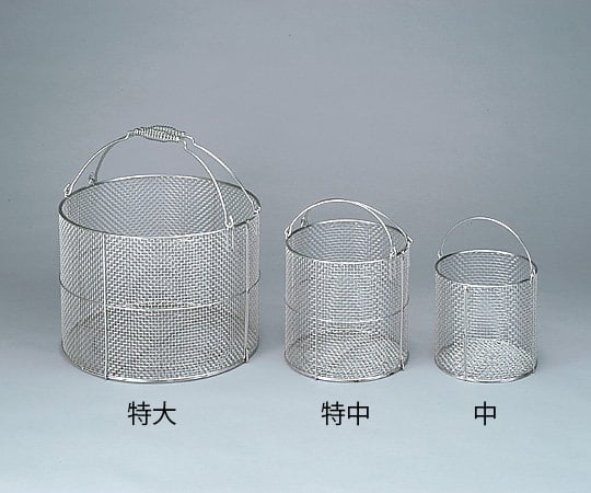 ステンレス丸型洗浄カゴ 中 φ200×200mm　SS200 1個
