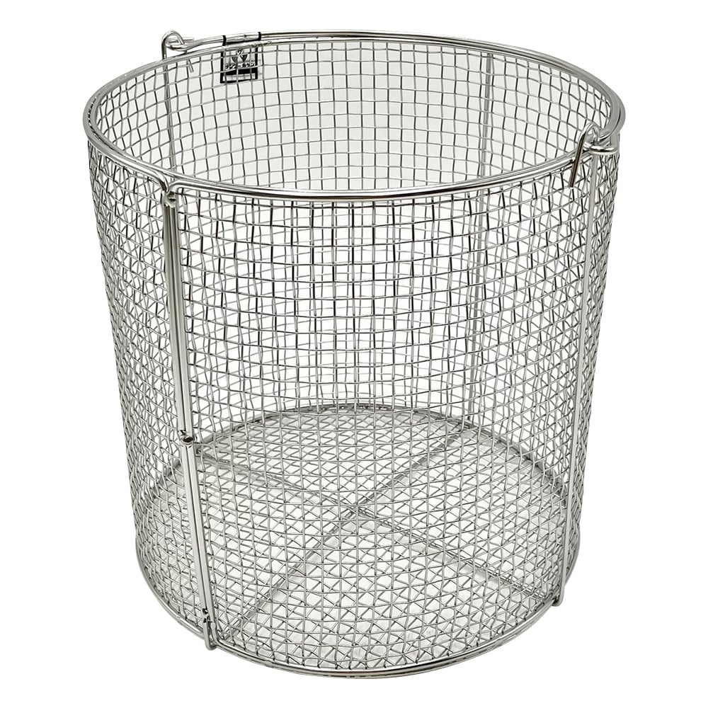 ステンレス丸型洗浄カゴ 中 φ200×200mm　SS200 1個