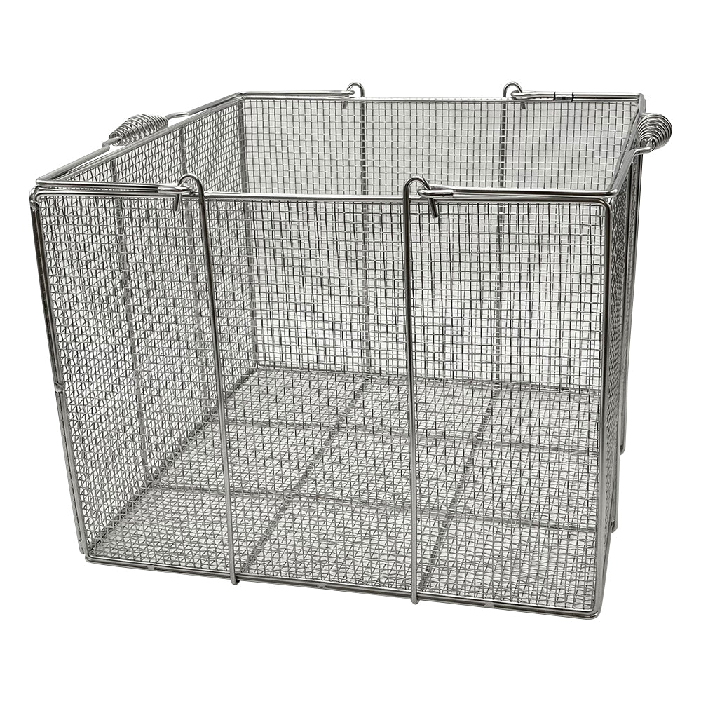 스테인리스 각형 세정 바구니 특대 400×400×300mm SS443 1개