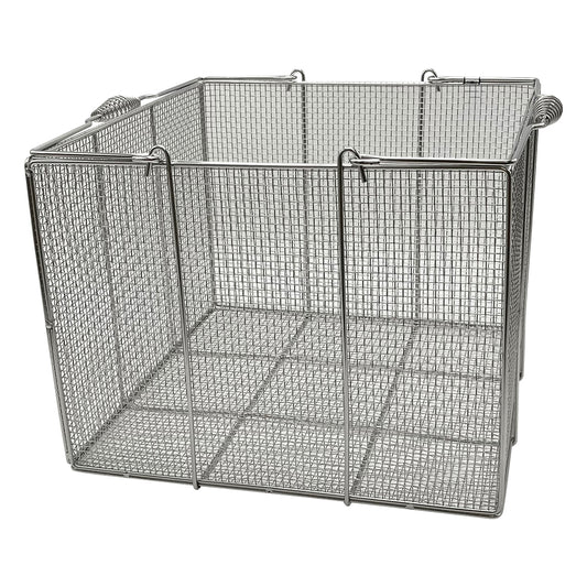 스테인리스 각형 세정 바구니 특대 400×400×300mm SS443 1개