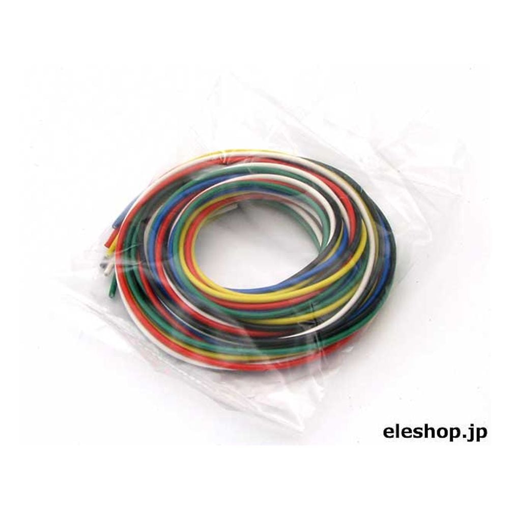 Vinyl electric wire 6 color set 0.2KV-1×6 1 set
