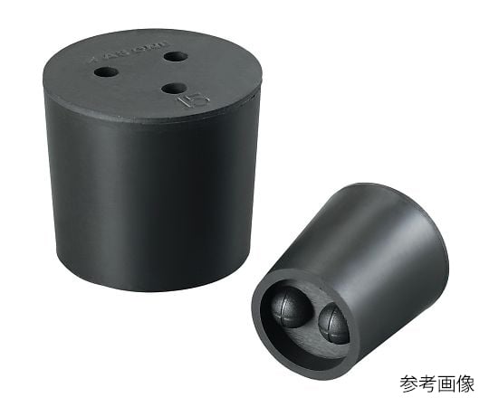 Rubber stopper with hole (Viton(R) stopper) No. 8 1 piece