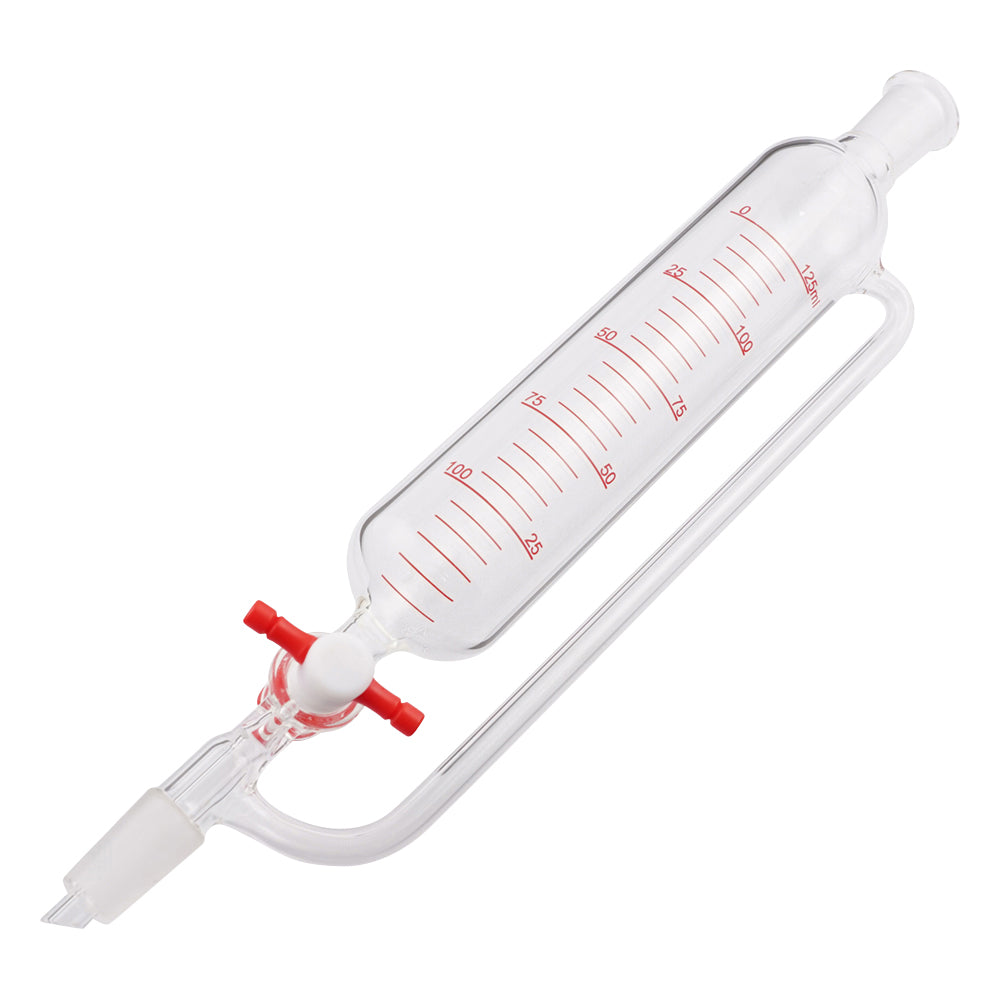 円筒分液ロート（平衡型・PTFEコック）　125mL 1個