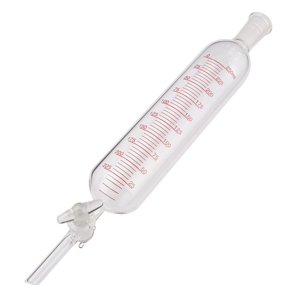 원통 분액 로트(유리 콕·눈금 유·하부 접합 없음) 250mL 1개