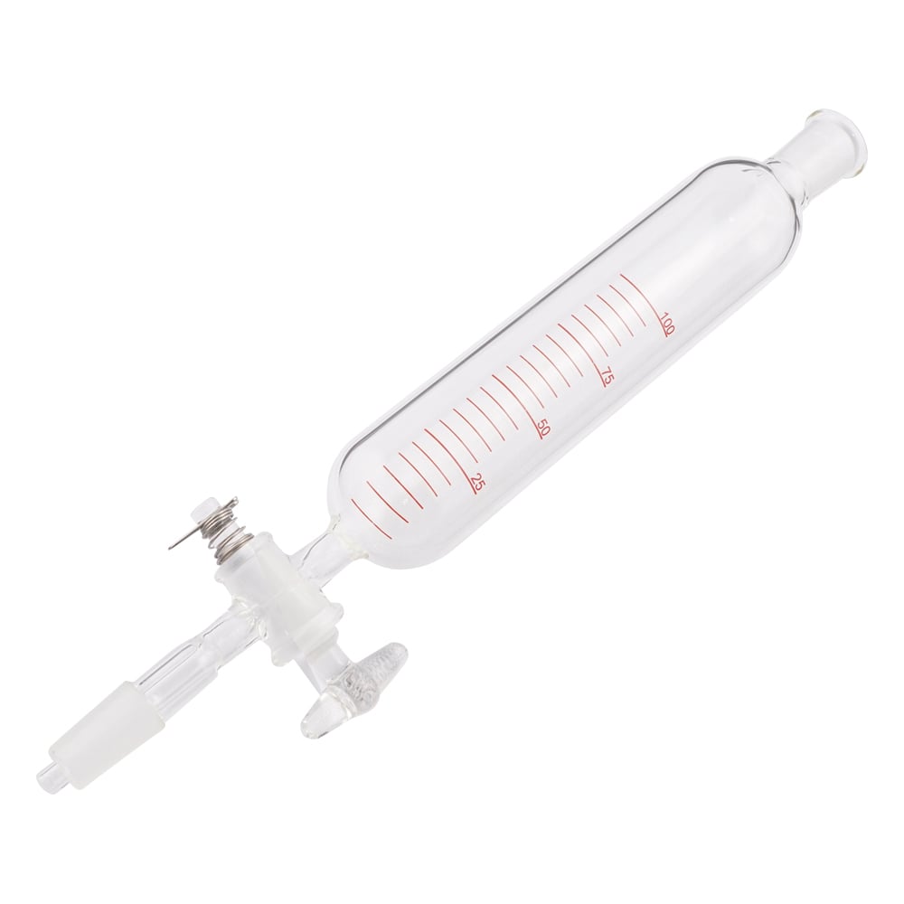 円筒分液ロート（ガラスコック）　125mL 1個