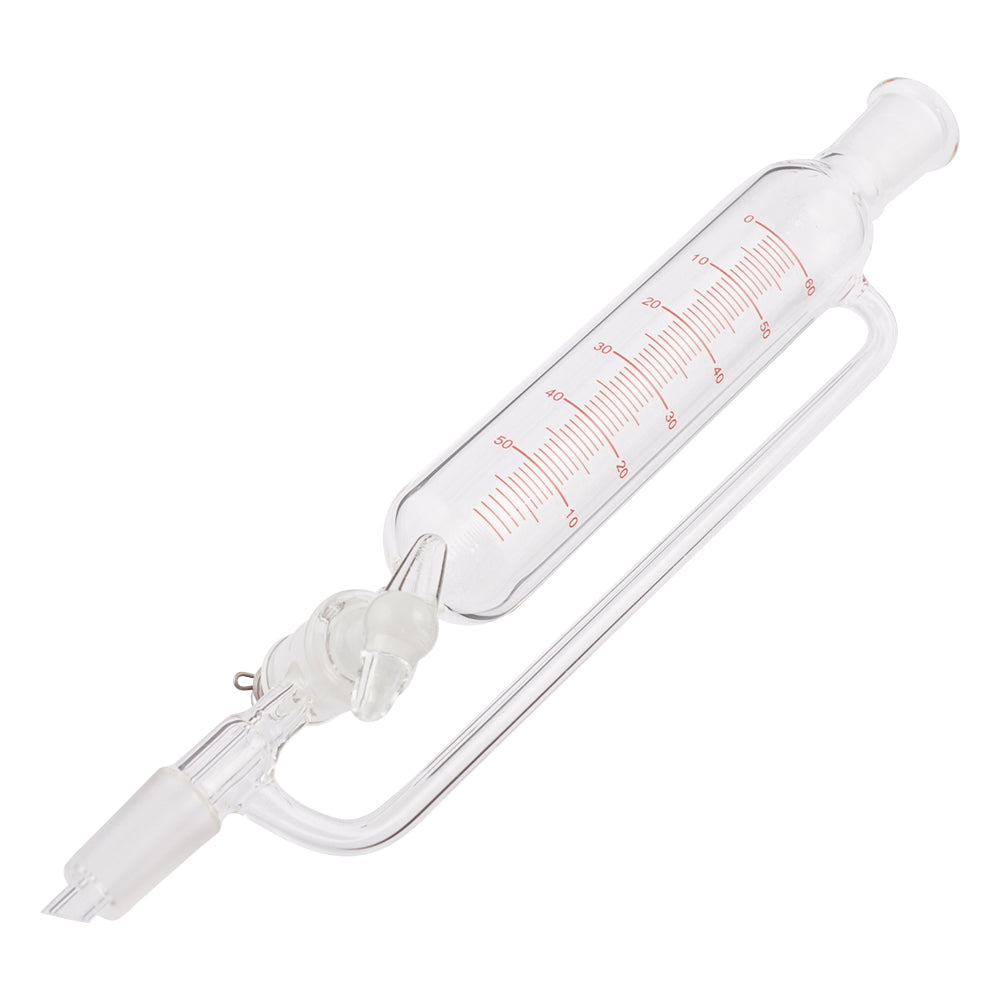 円筒分液ロート（平衡型・ガラスコック）　60mL 1個