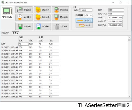 デジタル温湿度ロガー(でかモニ・メモリタイプ)　THA-02L 1個