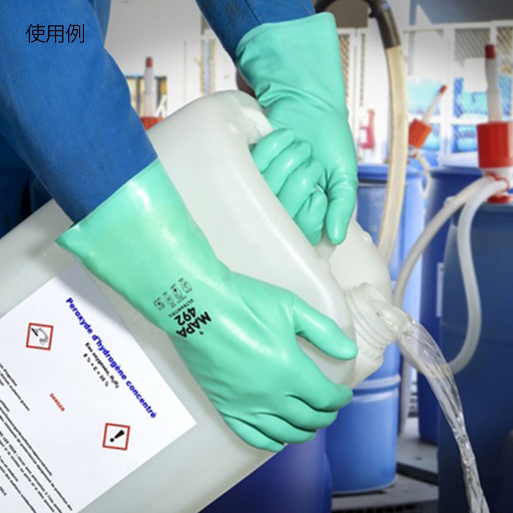 Nitrile gloves (anti-slip embossed/cotton-finished inside) XL 492-9 1 pair